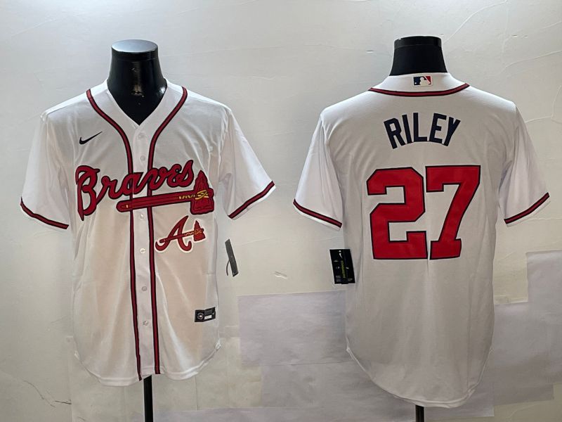 Men Atlanta Braves #27 Riley White Game 2024 Nike MLB Jersey style 2